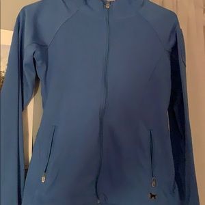 Black dog blue zip up hoodie xs